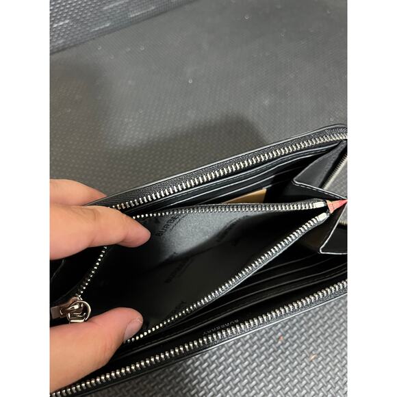 NWT Burberry Elmore Vintage Check Plaid Wallet Authentic Nova Check Zip Around - Picture 7 of 10